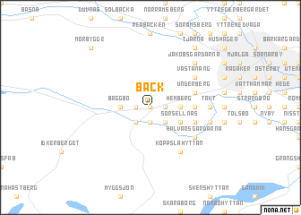 map of Bäck