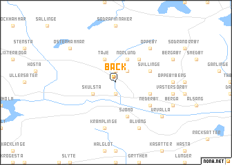 map of Bäck