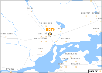 map of Bäck