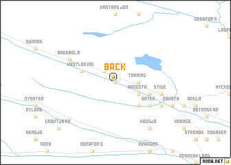 map of Bäck