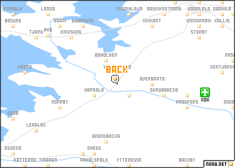 map of Bäck