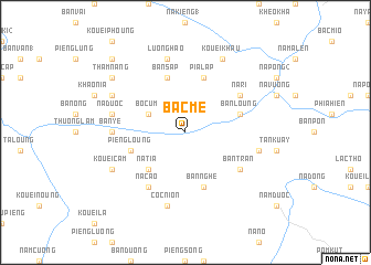 map of Bắc Mé