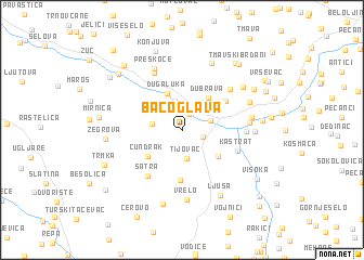 map of Baćoglava