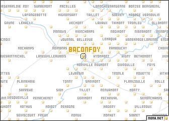 map of Baconfoy