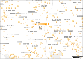 map of Bacon Hall