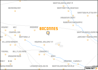 map of Baconnes