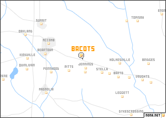 map of Bacots