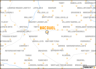 map of Bacouël
