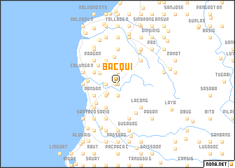 map of Bacqui