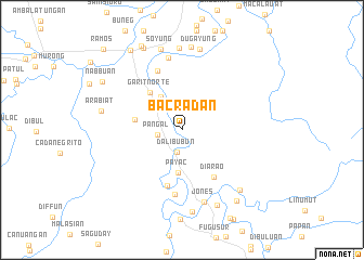 map of Bacradan