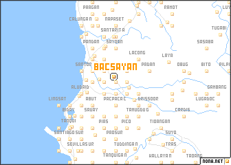 map of Bacsayan