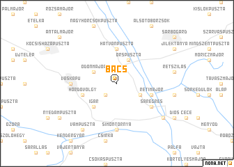 map of Bacs