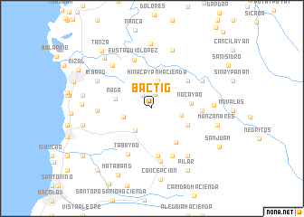 map of Bactig