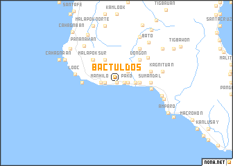 map of Bactul Dos