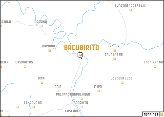 map of Bacubirito