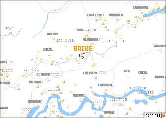 map of Bacué