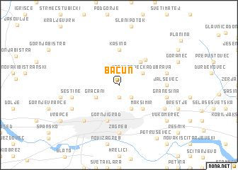 map of Bačun