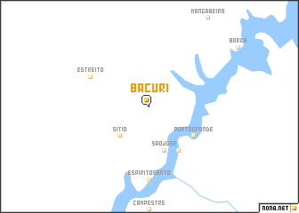 map of Bacuri