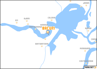 map of Bacuri