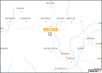 map of Bacusa