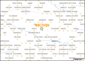 map of Baczków