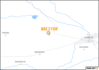 map of Baczyna