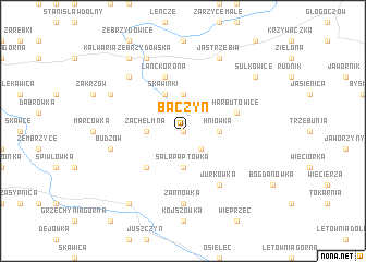 map of Baczyn