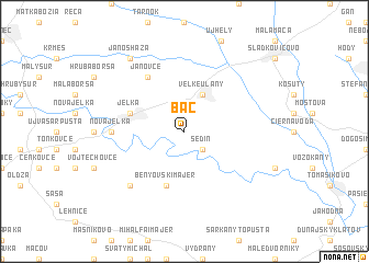 map of Báč