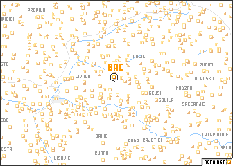 map of Bać