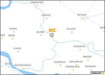 map of Bač