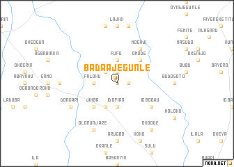 map of Bada Ajegunle