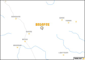 map of Badafré