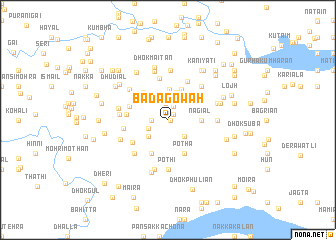 map of Bada Gowāh