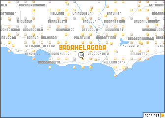 map of Badahelagoda