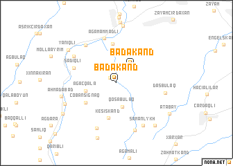 map of Badakǝnd