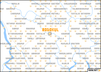 map of Bādākul