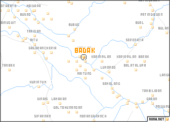 map of Badak