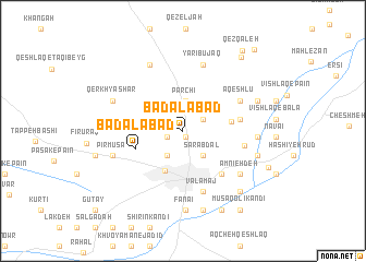 map of Badalābād