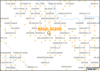 map of Badalagama