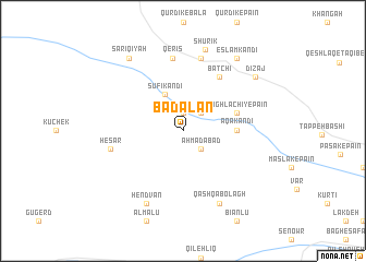 map of Badalān