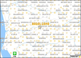 map of Badalgama