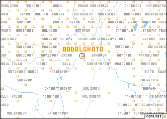 map of Bādalghāta