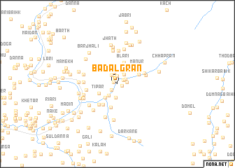 map of Badalgran