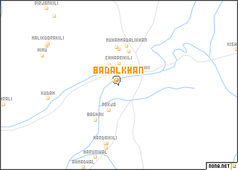 map of Bādal Khān