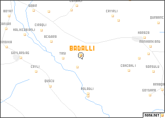 map of Bǝdǝlli