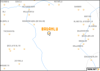 map of Bādāmlū