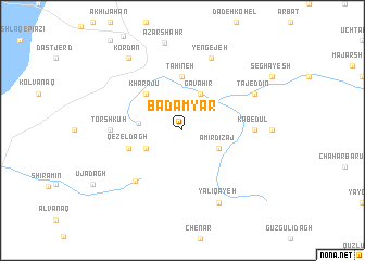 map of Bādāmyār