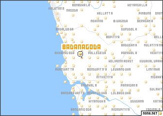 map of Badanagoda
