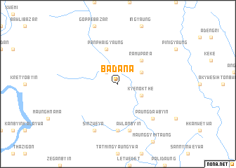 map of Badana