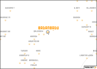 map of Badanbadu